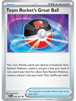 Team Rocket's Great Ball - 205/217 Ascended Heroes