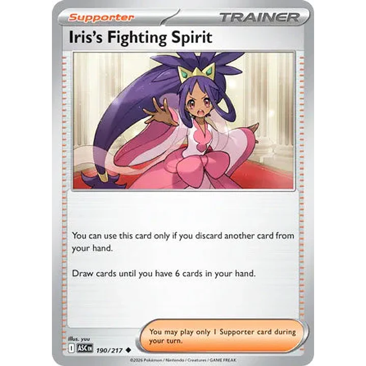 Iris's Fighting Spirit - 190/217 Ascended Heroes 1