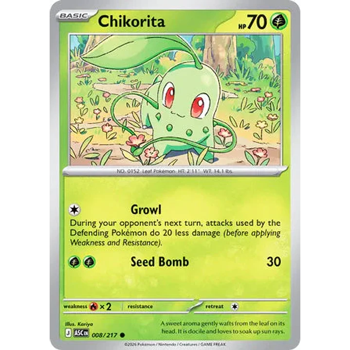 Chikorita - 008/217 Ascended Heroes 1