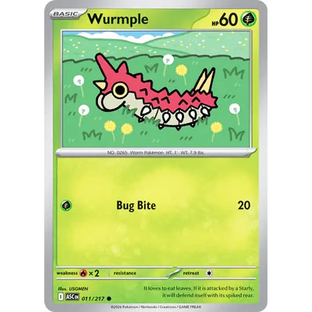 Wurmple - 011/217 Ascended Heroes 1