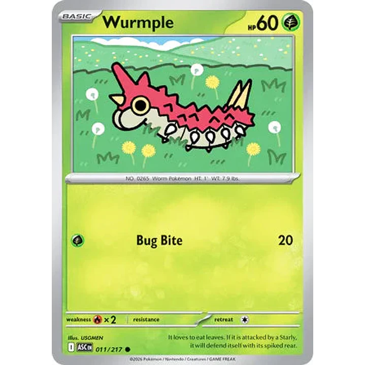 Wurmple - 011/217 Ascended Heroes 1