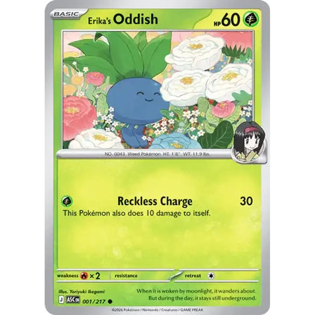 Erika's Oddish - 001/217 Ascended Heroes 1