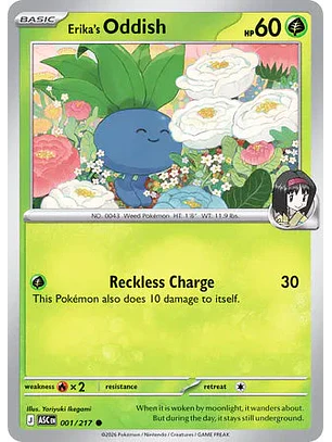 Erika's Oddish - 001/217 Ascended Heroes
