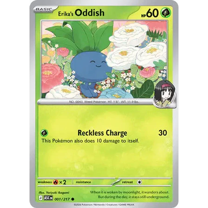 Erika's Oddish - 001/217 Ascended Heroes 1