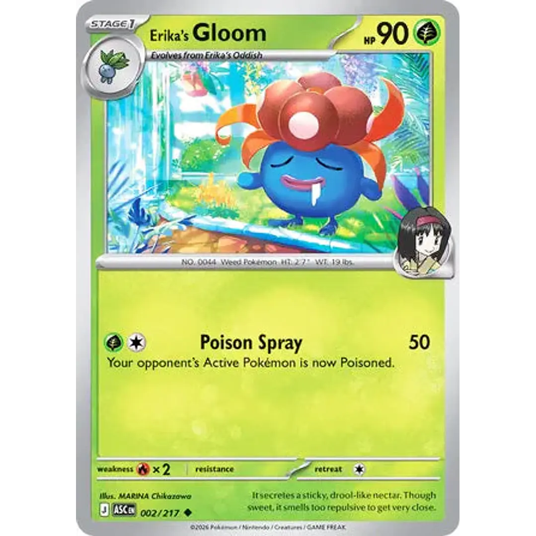 Erika's Gloom - 002/217 Ascended Heroes 1