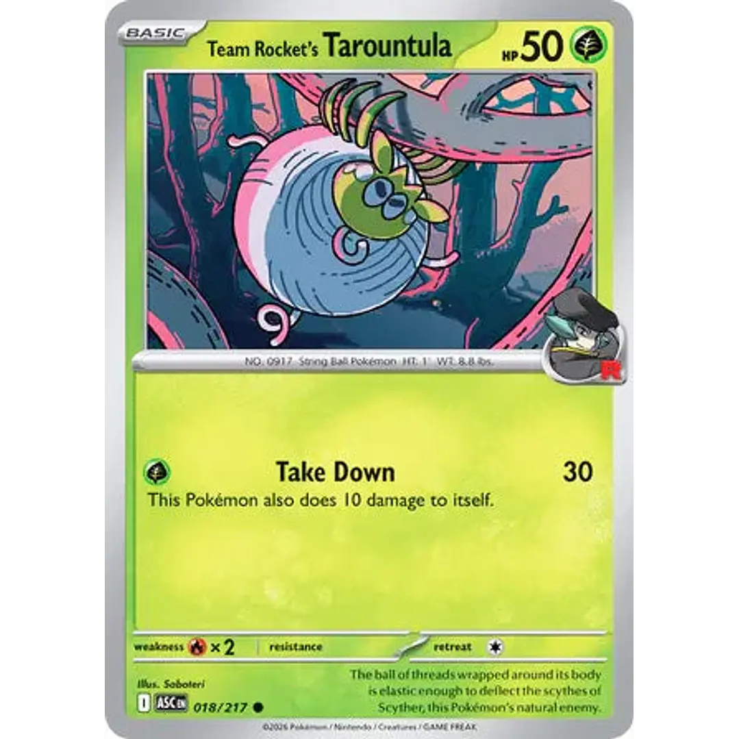 Team Rocket's Tarountula - 018/217 Ascended Heroes 1