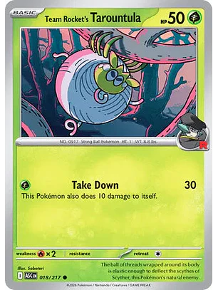 Team Rocket's Tarountula - 018/217 Ascended Heroes