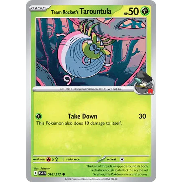 Team Rocket's Tarountula - 018/217 Ascended Heroes 1