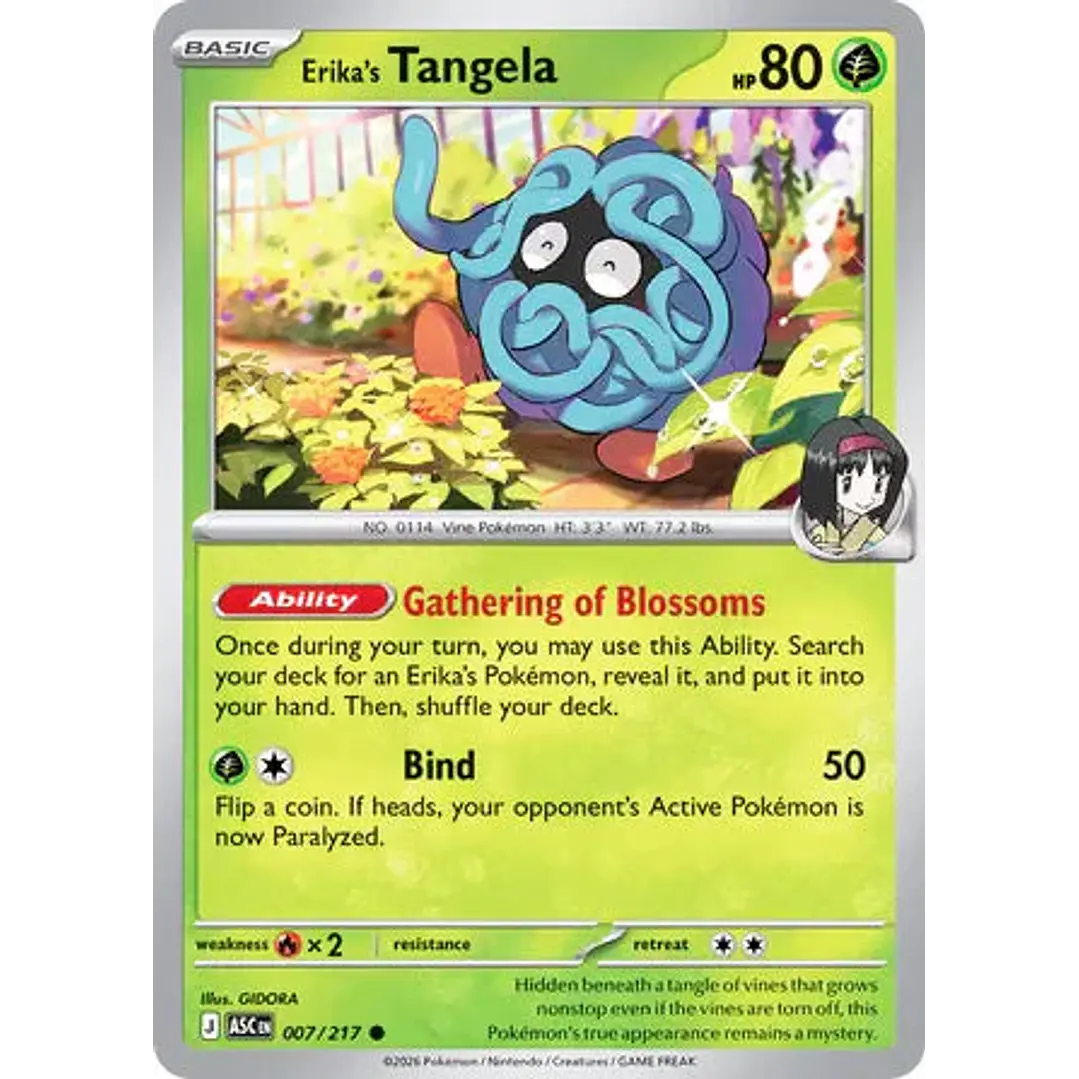 Erika's Tangela - 007/217 Ascended Heroes 1