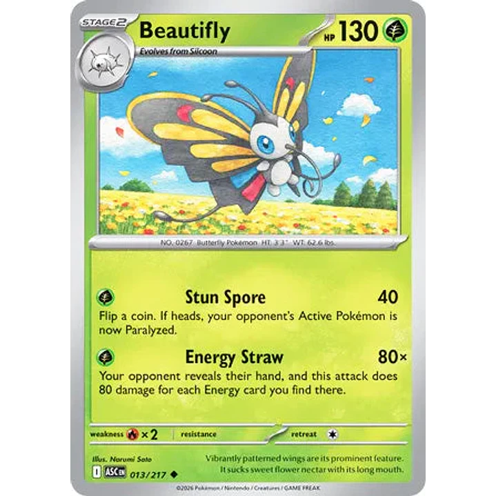 Beautifly - 013/217 Ascended Heroes 1