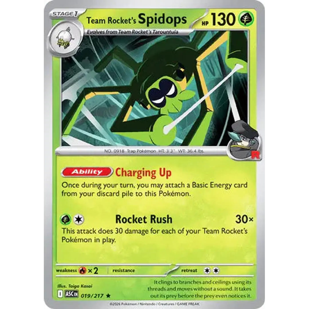 Team Rocket's Spidops - 019/217 Ascended Heroes 1
