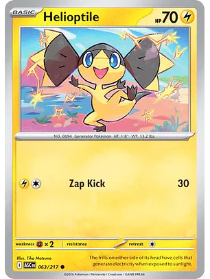 Helioptile - 063/217 Ascended Heroes