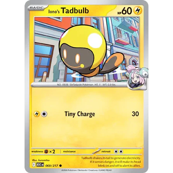 Iono's Tadbulb - 069/217 Ascended Heroes 1