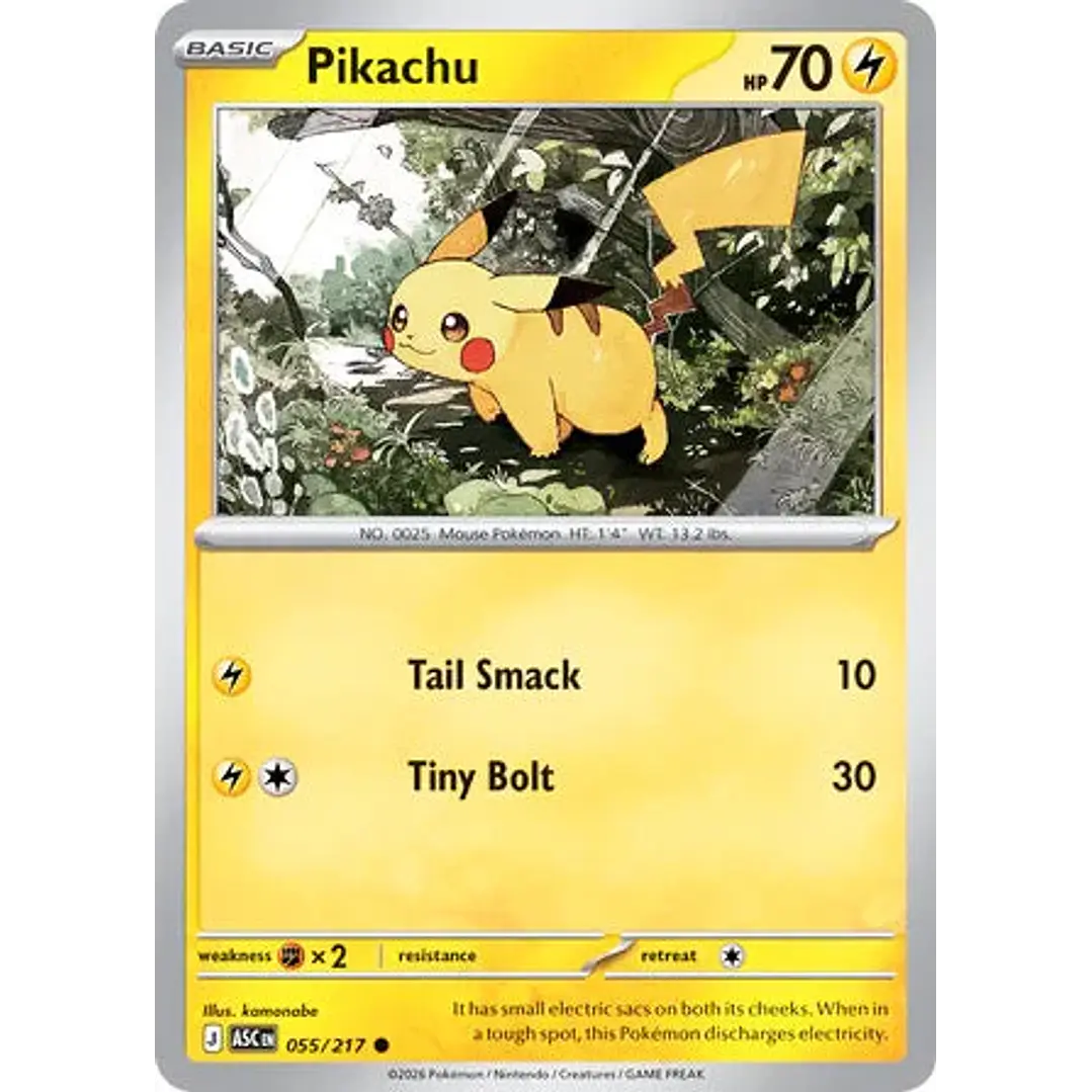 Pikachu - 055/217 Ascended Heroes 1