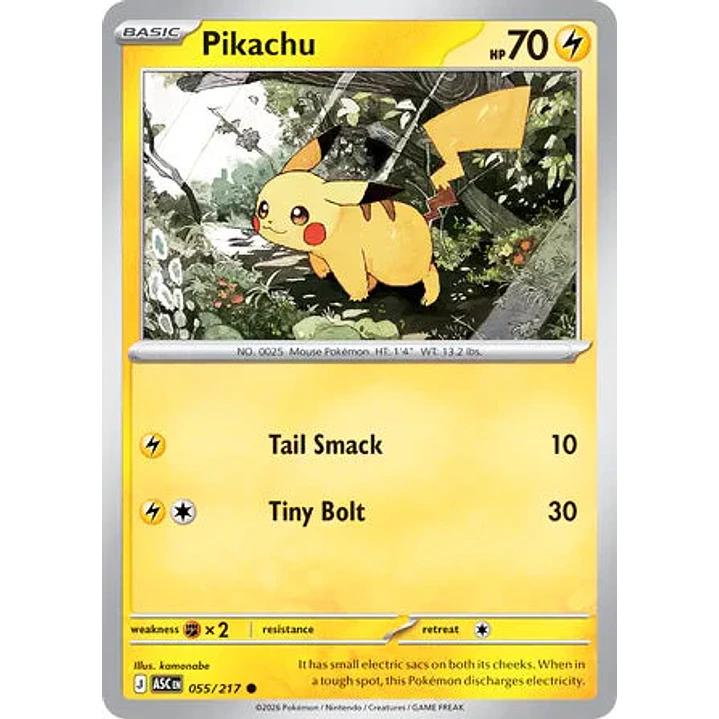 Pikachu - 055/217 Ascended Heroes 1