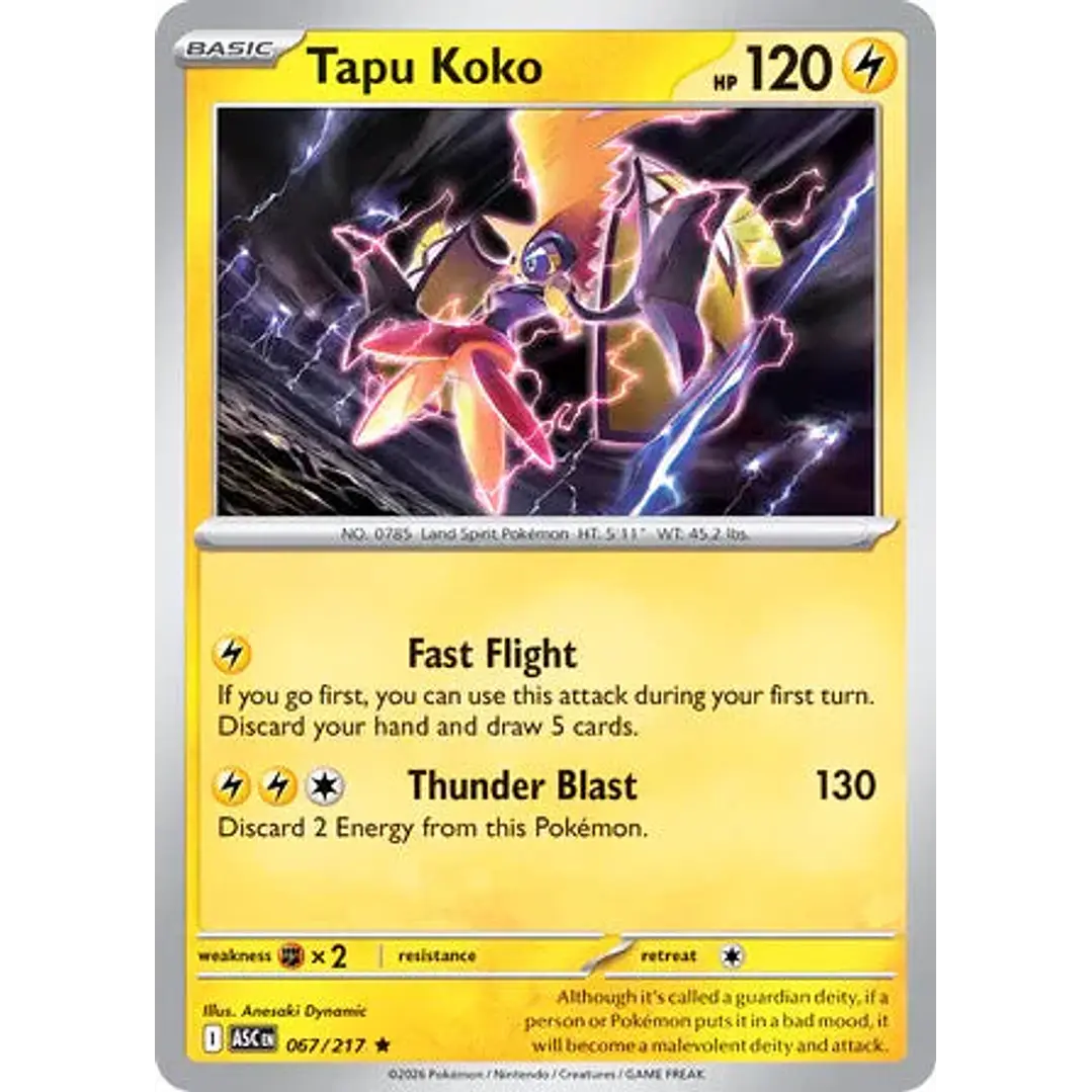 Tapu Koko - 067/217 Ascended Heroes 1