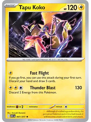 Tapu Koko - 067/217 Ascended Heroes