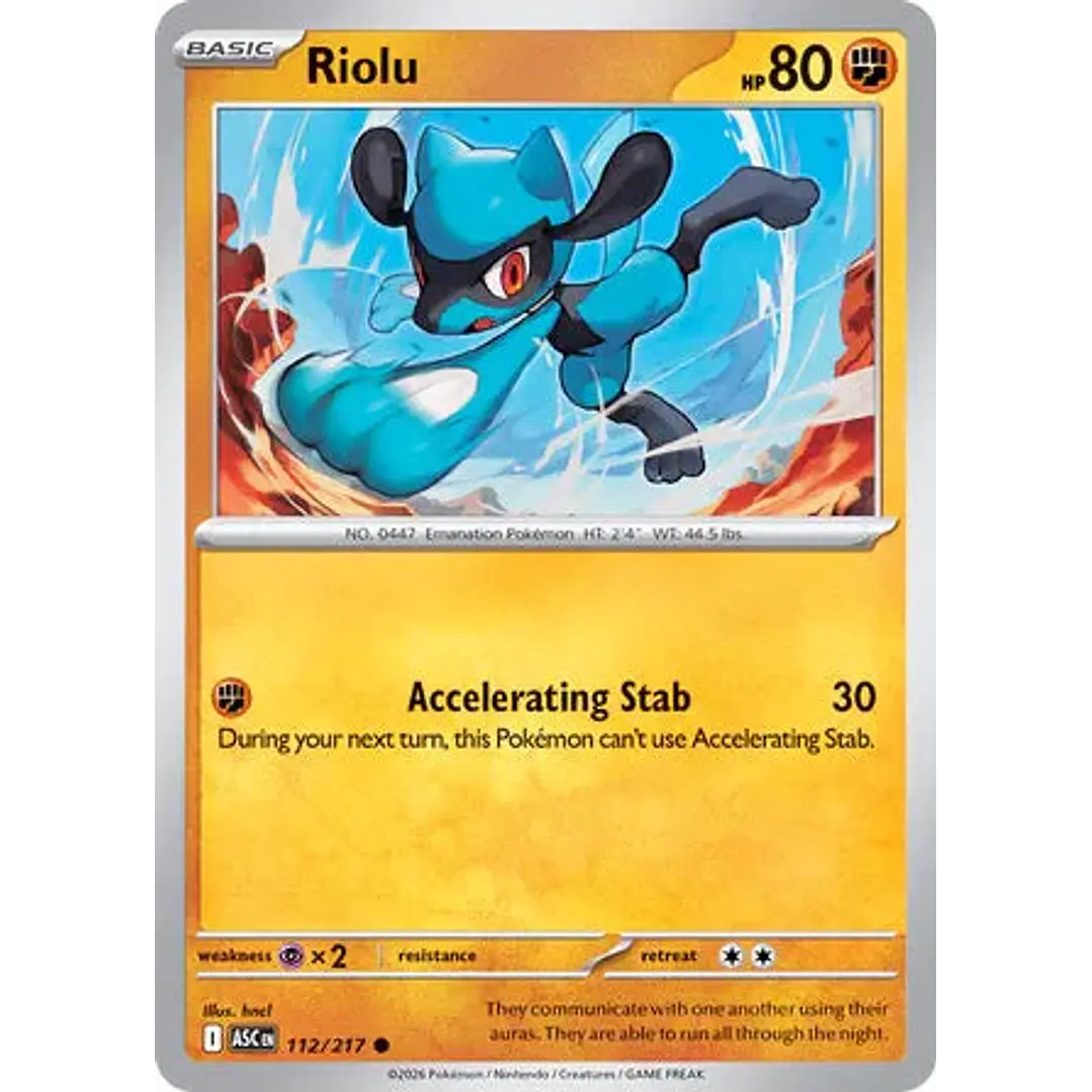 Riolu - 112/217 Ascended Heroes 1