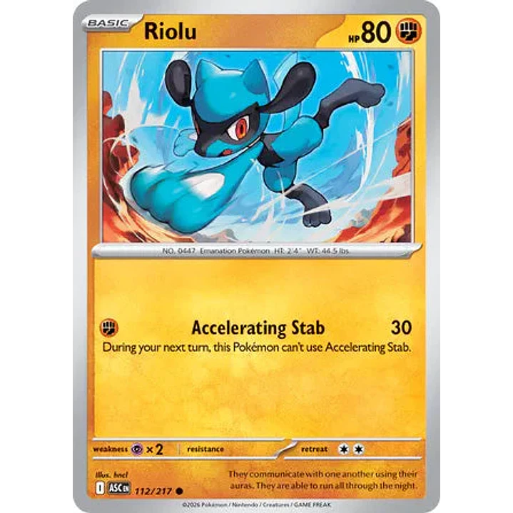 Riolu - 112/217 Ascended Heroes 1