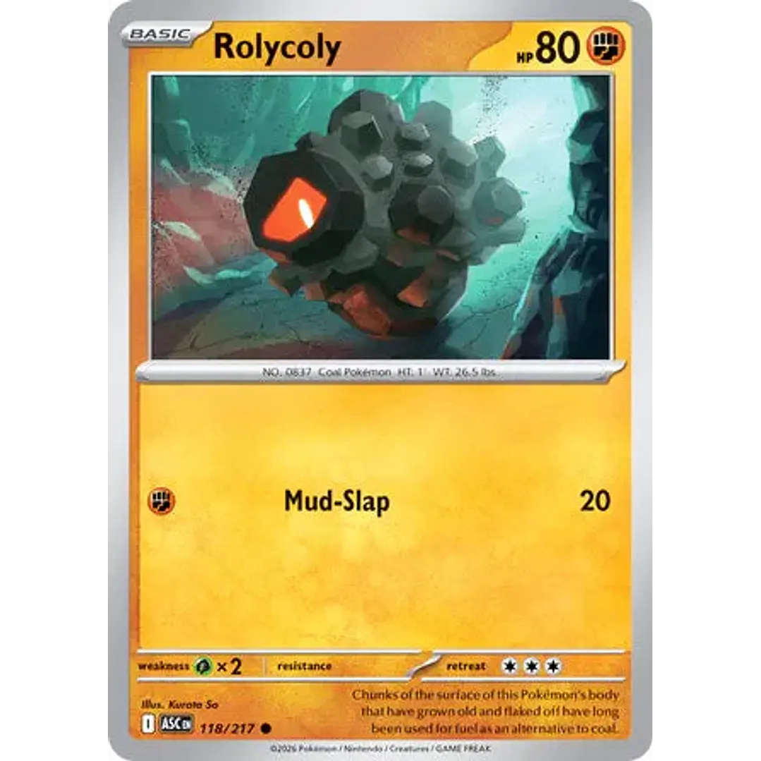 Rolycoly - 118/217 Ascended Heroes 1