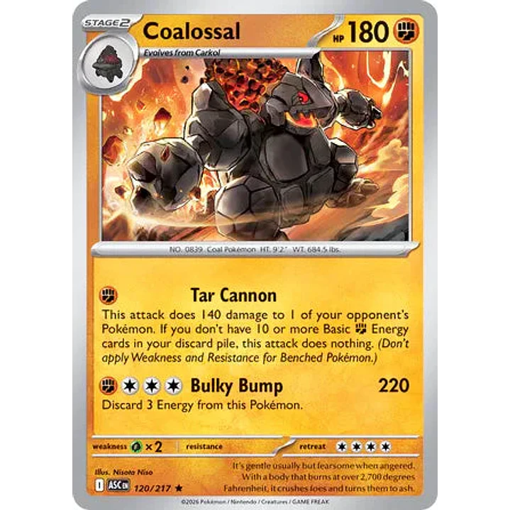 Coalossal - 120/217 Ascended Heroes 1