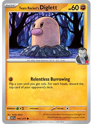 Team Rocket's Diglett - 100/217 Ascended Heroes