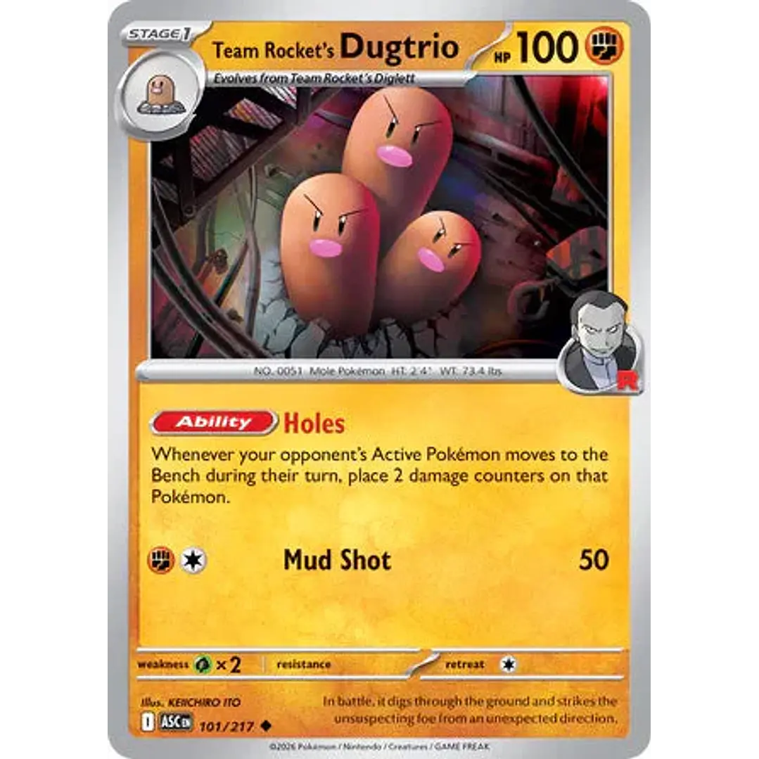 Team Rocket's Dugtrio - 101/217 Ascended Heroes 1