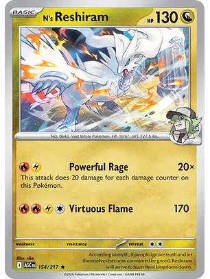 N's Reshiram - 154/217 Ascended Heroes