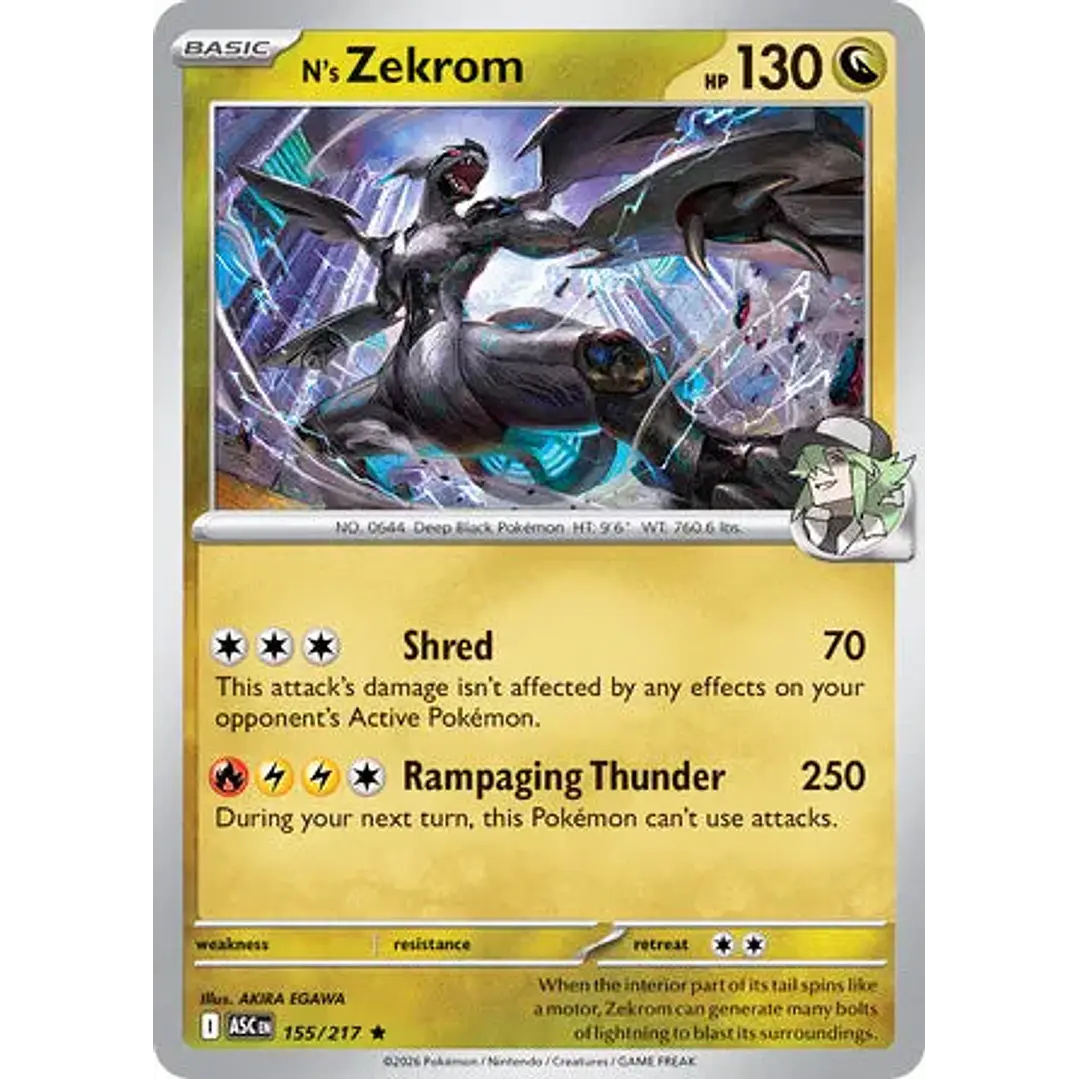 N's Zekrom - 155/217 Ascended Heroes 1