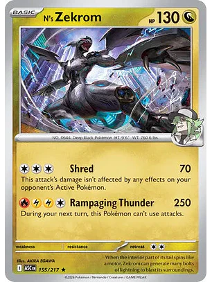 N's Zekrom - 155/217 Ascended Heroes
