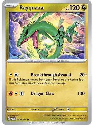 Rayquaza - 153/217 Ascended Heroes