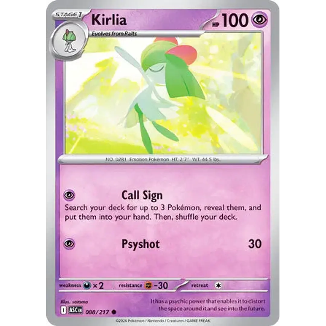 Kirlia - 088/217 Ascended Heroes 1