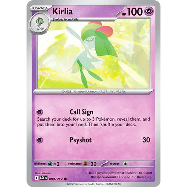 Kirlia - 088/217 Ascended Heroes 1
