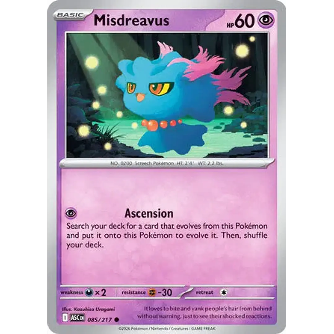 Misdreavus - 085/217 Ascended Heroes 1
