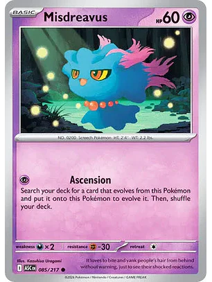 Misdreavus - 085/217 Ascended Heroes