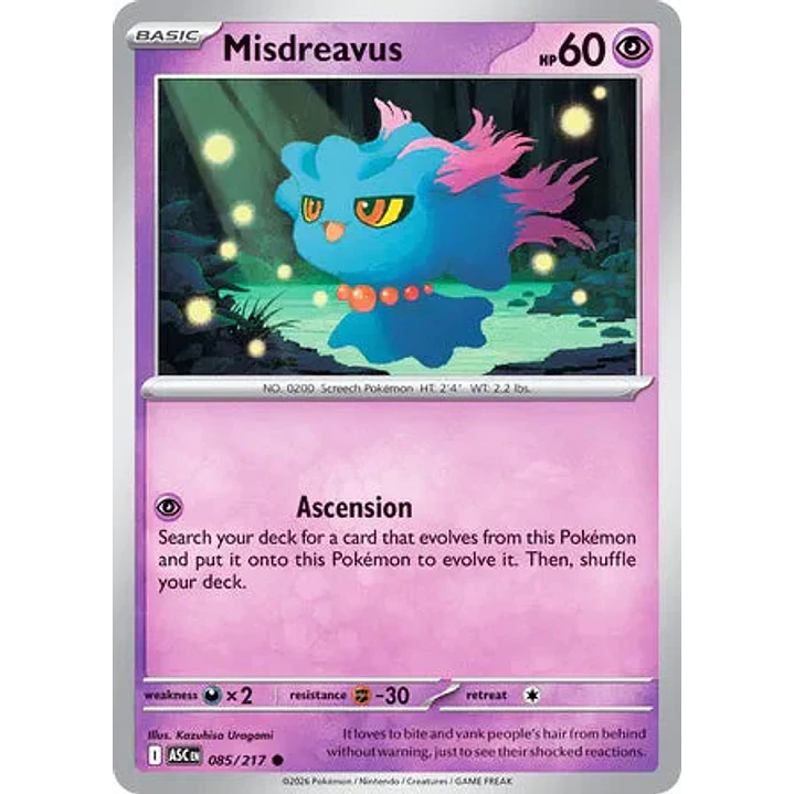 Misdreavus - 085/217 Ascended Heroes 1