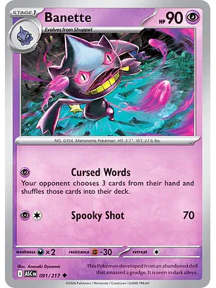 Banette - 091/217 Ascended Heroes