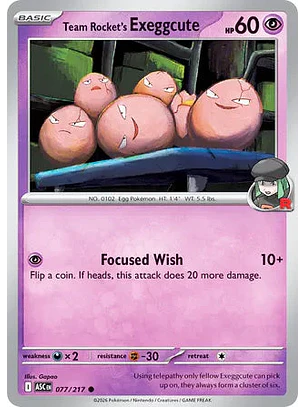 Team Rocket's exeggcute - 077/217 Ascended Heroes