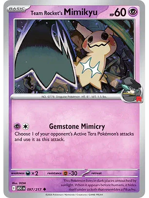 Team Rocket's Mimikyu - 097/217 Ascended Heroes