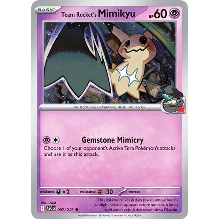 Team Rocket's Mimikyu - 097/217 Ascended Heroes 1