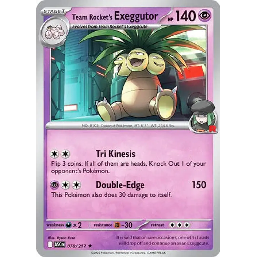 Team Rocket's exeggutor - 078/217 Ascended Heroes 1
