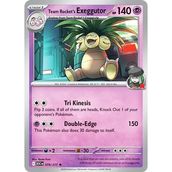 Team Rocket's exeggutor - 078/217 Ascended Heroes 1