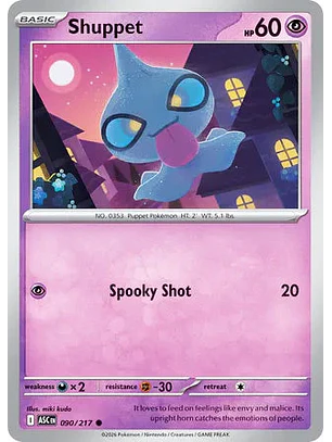 Shuppet - 090/217 Ascended Heroes