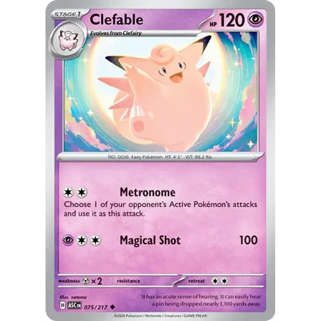 Clefable - 075/217 Ascended Heroes 1