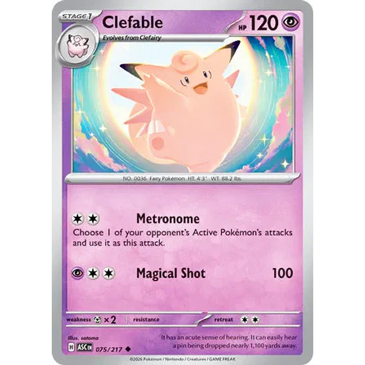 Clefable - 075/217 Ascended Heroes 1