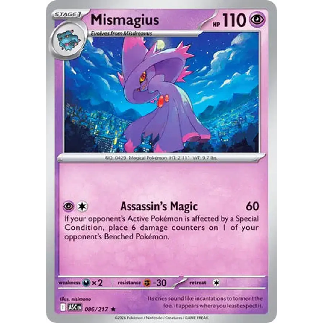 Mismagius - 086/217 Ascended Heroes 1