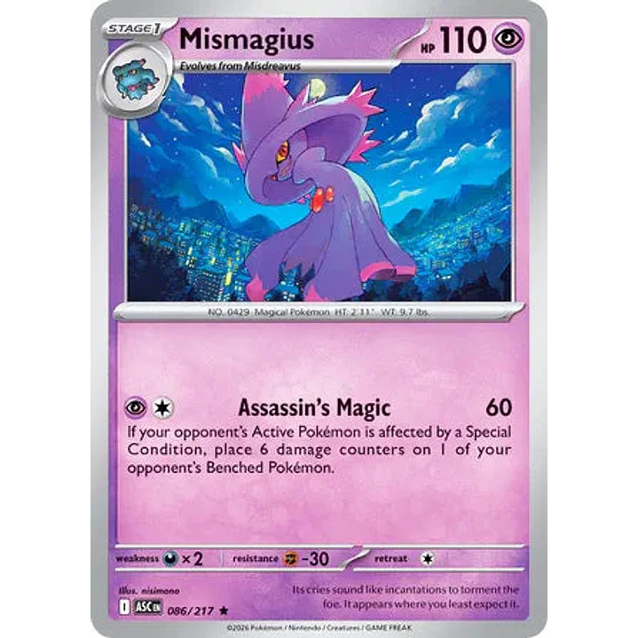 Mismagius - 086/217 Ascended Heroes 1
