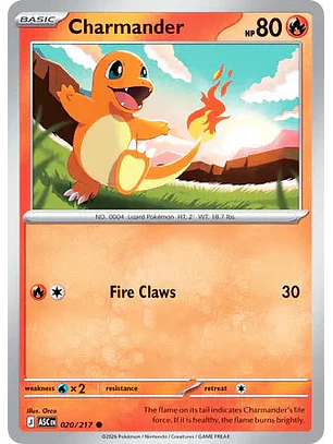 Charmander - 020/217 Ascended Heroes