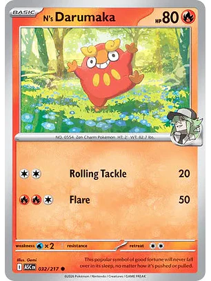 N's Darumaka - 032/217 Ascended Heroes