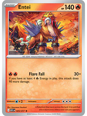 Entei - 025/217 Ascended Heroes